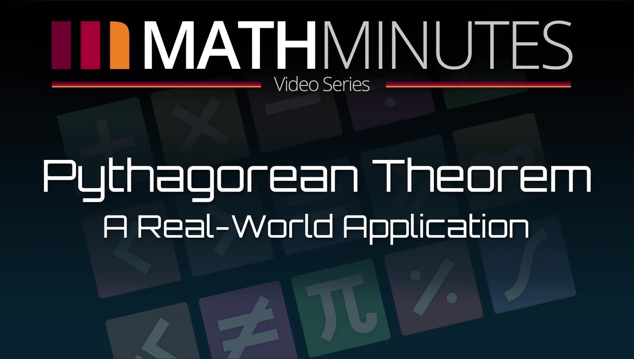 MathMinutes24-Pythagorean Theorem Application