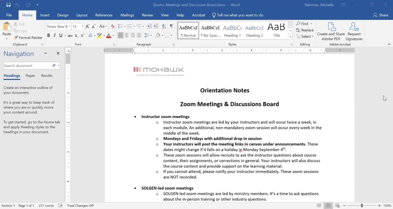 CFT-CO Orientation Video - Zoom Meetings