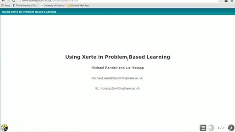 Thumbnail for entry Problem-based learning in Xerte