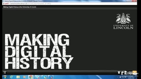 Thumbnail for entry Making Digital History