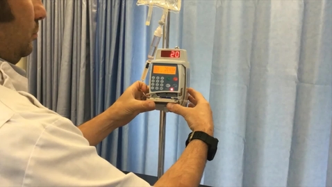 Thumbnail for entry Administering intravenous fluid therapy with an infusion pump