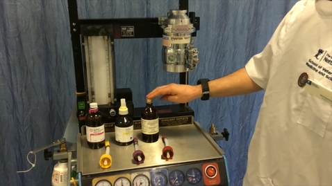 Thumbnail for Filling the vaporiser on an anaesthetic machine