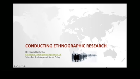 Thumbnail for entry Qualitative Methods in Practice: Conducting Ethnographic Research
