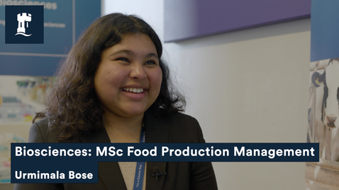 Thumbnail for entry Interview with Food Production Management MSc student Urmimala