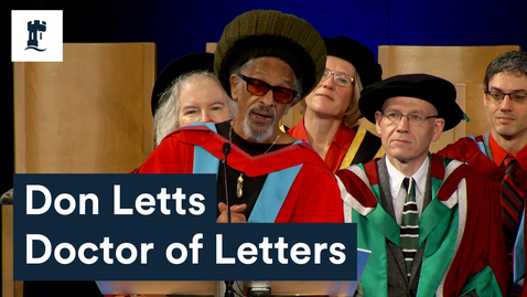 Thumbnail for entry Honorary Graduate 2022 - Don Letts - Doctor of Letters