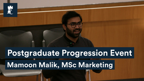Thumbnail for Listen to Mamoon, alumni talk from our Spotlight on: Postgraduate