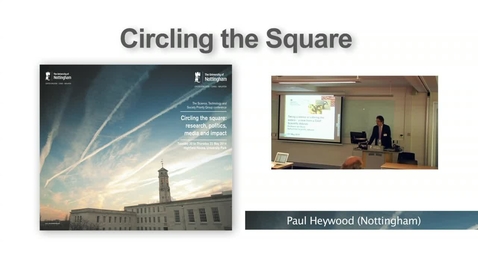 Thumbnail for 5. Research and policymaking, Professor Ian Boyd (Circling the Square I)