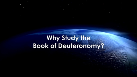 Thumbnail for entry Why Study The Book of Deuteronomy with Carly Crouch