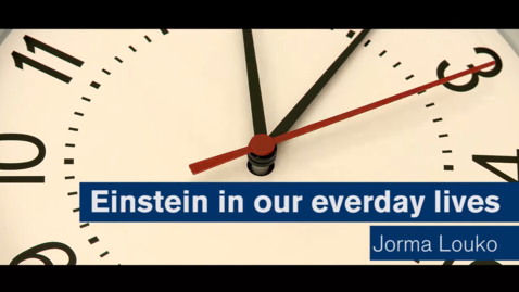 Thumbnail for entry Maths Matters: Einstein in our everyday lives