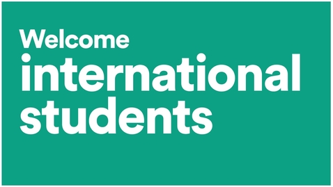 Thumbnail for entry #UoNFreshers - International students