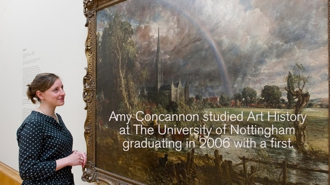 Thumbnail for entry Art History student lands her dream job