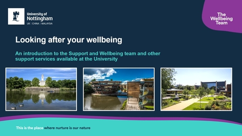 Thumbnail for Looking after your wellbeing