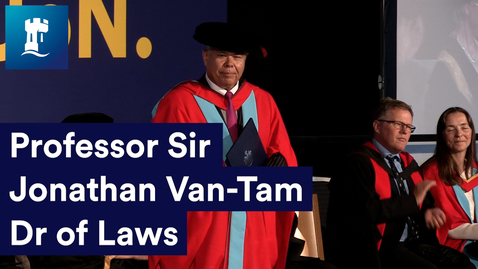 Thumbnail for entry Honorary Graduate 2022 - Professor Sir Jonathan Van-Tam - Dr of Laws