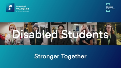 Thumbnail for entry Disabled Students - Stronger Together