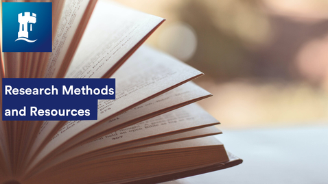 Thumbnail for entry Research Methods and Resources