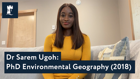 Thumbnail for Dr Sarem Ugoh, PhD Environmental Geography (2018)