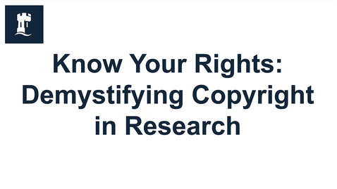 Thumbnail for Know your rights: demystifying copyright in research