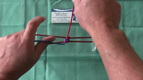 Thumbnail for Performing a two-handed square knot (lefty)
