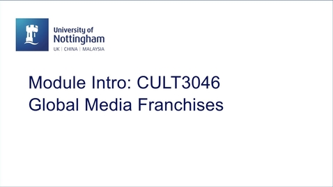 Thumbnail for entry CULT3046 Global Media Franchises