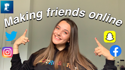 Thumbnail for entry Vlog: Tips for making new uni friends online