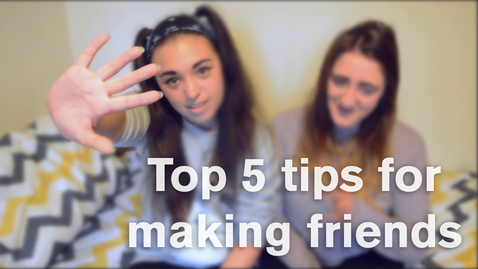 Thumbnail for entry Vlog: Top 5 tips for making friends at uni