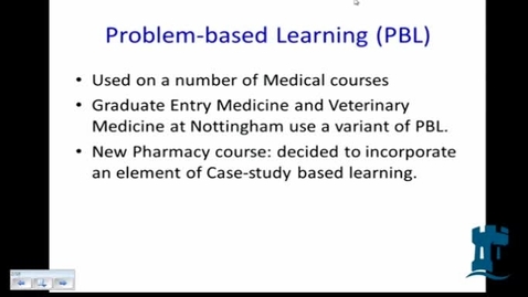 Thumbnail for January 2014 E-Learning community - Michael Randall (Life Sciences) - Xerte Online Toolkits