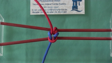 Thumbnail for entry Performing a two-handed surgeon's knot (lefty)