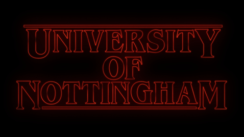 Thumbnail for entry Stranger Things at the University of Nottingham