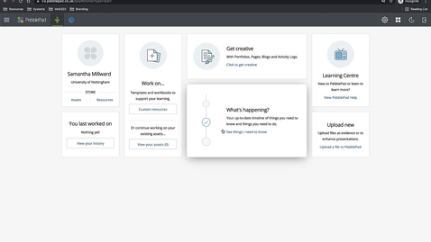 Thumbnail for Getting started with PebblePad