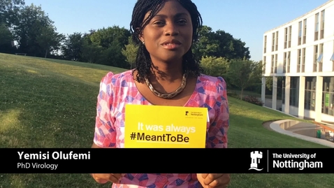 Thumbnail for entry Nigerian students tell us why they were #MeantToBe at Nottingham