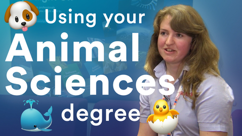 Thumbnail for entry What will you do with your animal sciences degree?