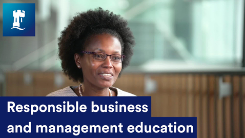 Thumbnail for entry Responsible business and management education
