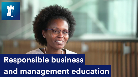 Thumbnail for Responsible business and management education