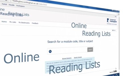 Thumbnail for Online Reading Lists