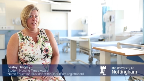Thumbnail for The University of Nottingham 'Student Nursing Times' staff award winners