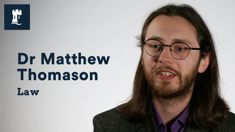 Thumbnail for entry Academic Q&amp;A: Matthew Thomason, School of Law   