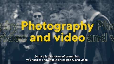 Thumbnail for Graduation: Photography and video