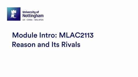 Thumbnail for MLAC2113 Reason and its Rivals