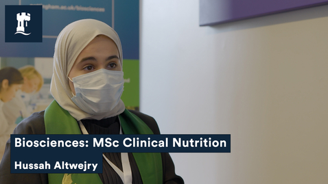 Thumbnail for entry Interview with Clinical Nutrition MSc student Hussah