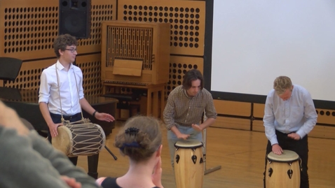 Thumbnail for entry Open days: music drumming sessions