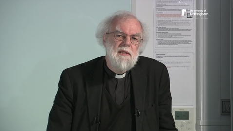 Thumbnail for entry Firth Lectures 2016: The Most Reverend Dr Rowan Williams. Imagining Faith; perceptions of religious belief in modern writing