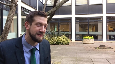 Thumbnail for Peter Mumford, PhD alumni, talks about his role as a trainee patent attorney