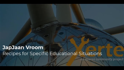 Thumbnail for JaapJan Vroom - Recipes for specific educational situations