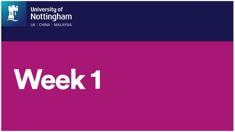 Thumbnail for #UoNFreshers - Your First Week