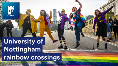 Thumbnail for entry University of Nottingham Rainbow Crossings 🌈