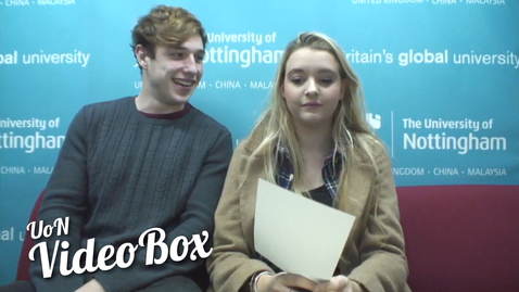 Thumbnail for entry Three words to describe UoN | #UoNVideoBox