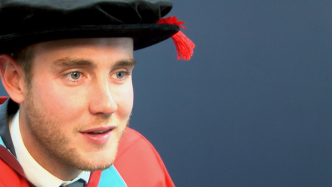 Thumbnail for entry Honorary Graduate 2015 - Stuart Broad - Dr of Laws