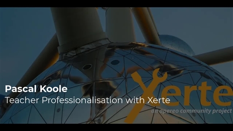 Thumbnail for entry Pascal Koole - Teacher Professionalisation with Xerte