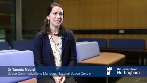 Thumbnail for entry Dr Tamela Maciel talks about using her PhD within science communications.