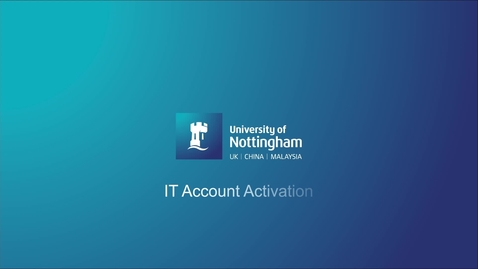 Thumbnail for IT Account Activation